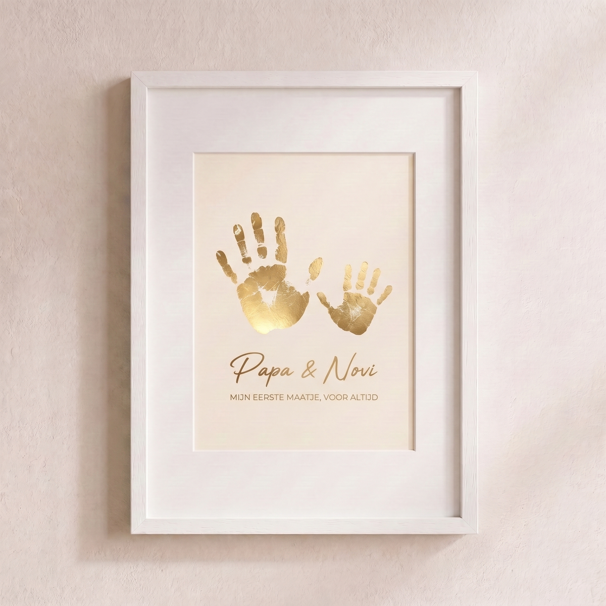 Eltern- und Baby-Hand- & Fußabdruck mit Folienprägung